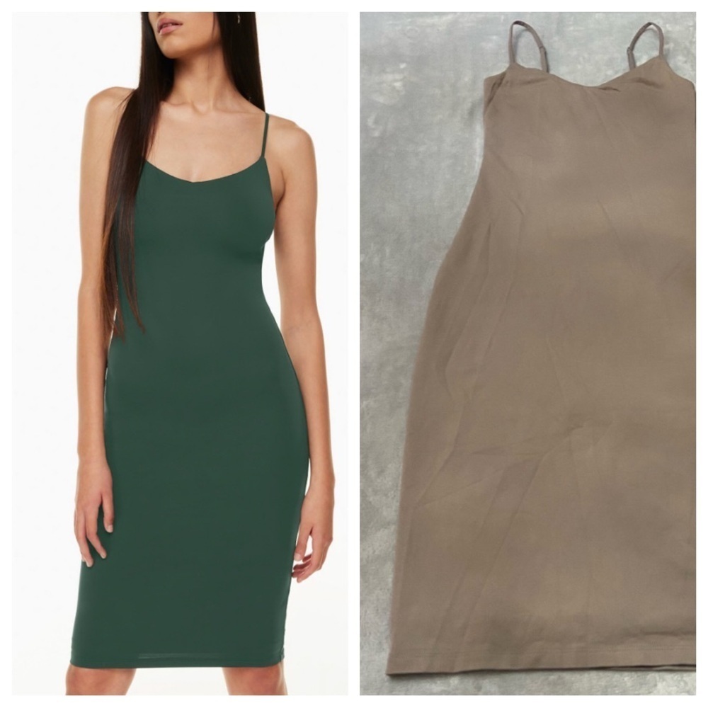 Babaton contour cami bodycon midi dress strappy 4156